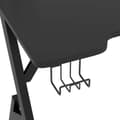 Miniatyrbilde 7 av 11: vidaXL Spillebord med Y-formede ben svart 110x60x75 cm