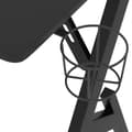 Miniatyrbilde 8 av 11: vidaXL Spillebord med Y-formede ben svart 110x60x75 cm