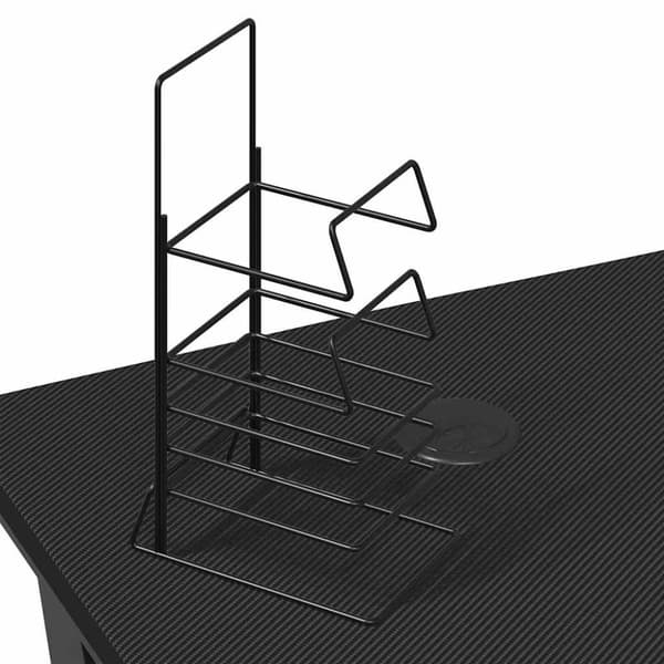 vidaXL Spillebord med Y-formede ben svart 110x60x75 cm
