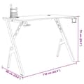 Miniatyrbilde 11 av 11: vidaXL Spillebord med Y-formede ben svart 110x60x75 cm