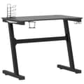Miniatyrbild 5 av 11: vidaXL Gamingskrivbord LED med Z-formade ben svart 90x60x75 cm
