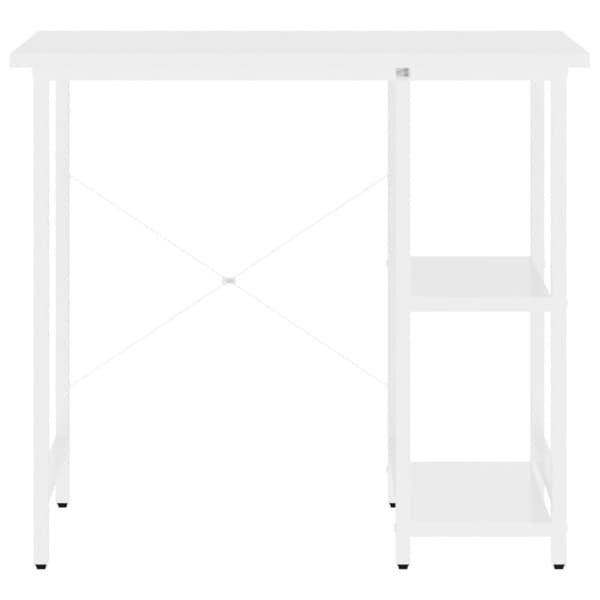 vidaXL PC-bord hvit 80x40x72 cm MDF og metall