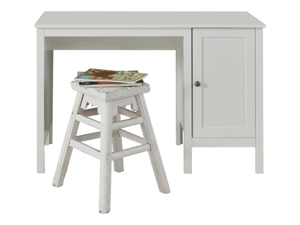 Ory skrivbord barn med 1 dörr och 1 hylla, vit.