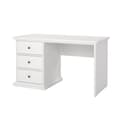 Miniatyrbillede 2 af 10: Venedig skrivebord med 3 skuffer bredde 130 cm, højde 73 cm hvid.