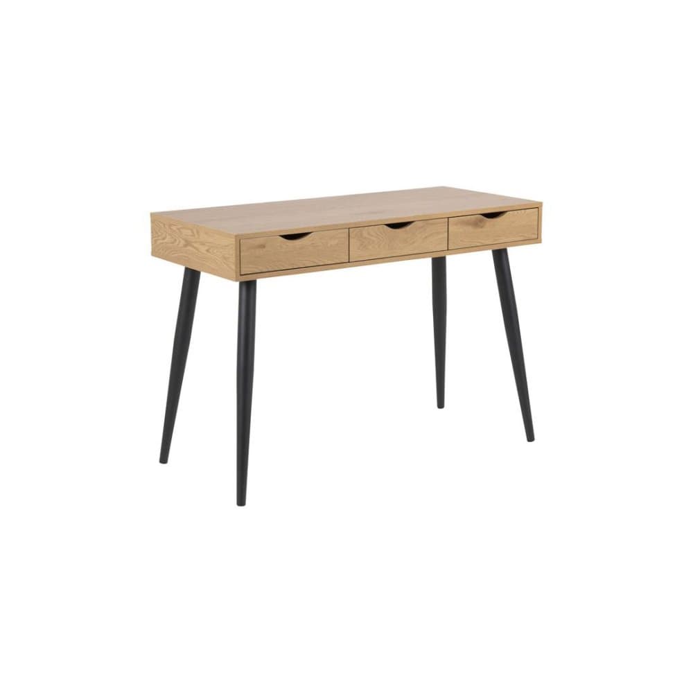 Nete skrivbord med 3 lådor och vildek-look.