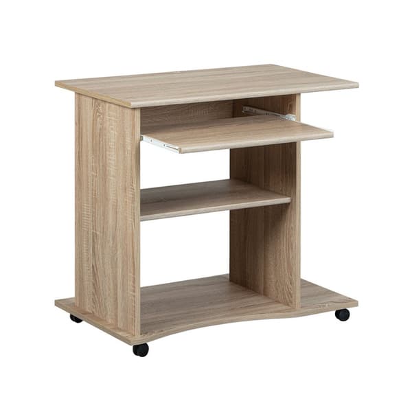 Dusa skrivebord 1 hylde, 1 tastatur udtræk Sonoma eg dekor.