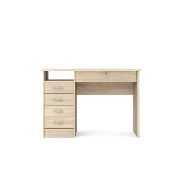 Fula skrivbord 5 lådor ek struktur dekor.