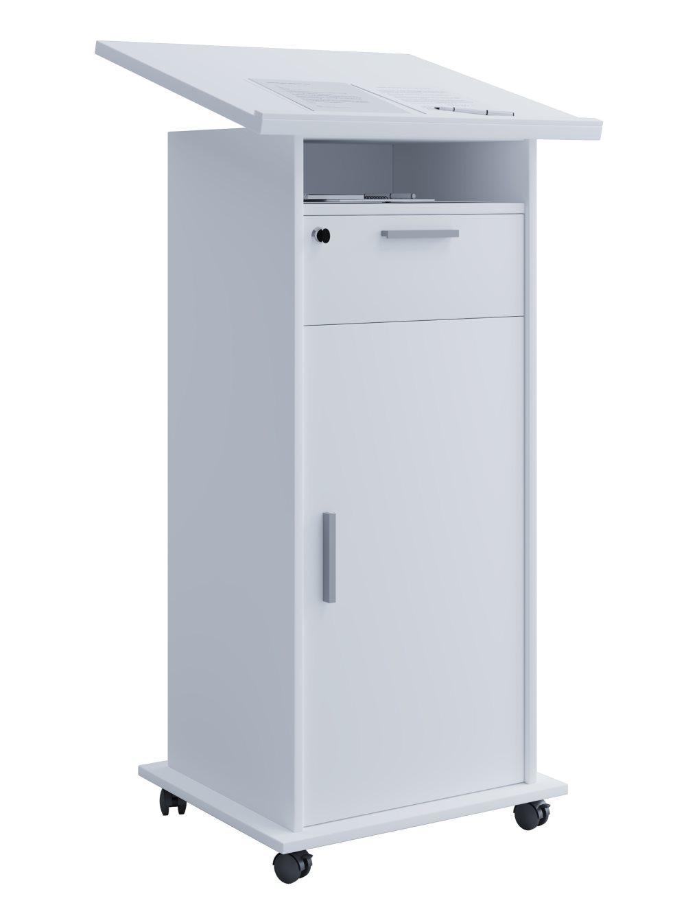 Meeta skrivbord , sekretär 1 dörr, 1 hylla och 1 låda vit.