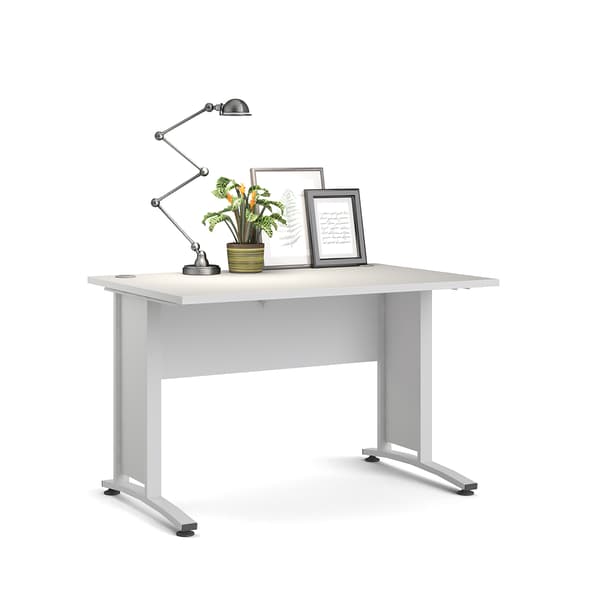 Prisme skrivebord bredde 120 cm hvid