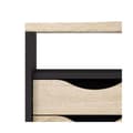 Miniatyrbilde 5 av 10: Fula skrivebord svart matt og eik struktur.