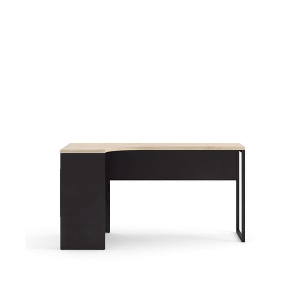 Fula skrivebord svart matt og eik struktur.