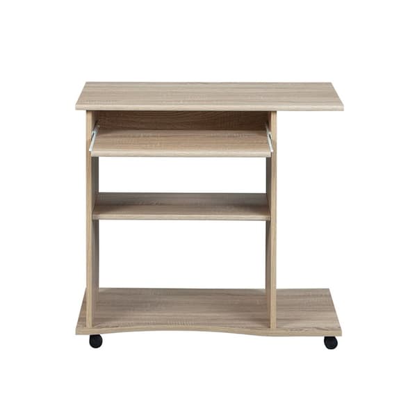 Dusa skrivebord 1 hylle, 1 tastatur uttrekk valnøtt dekor.