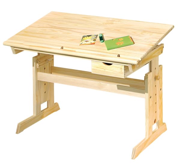 Julva skrivebord 1 skuff natur.
