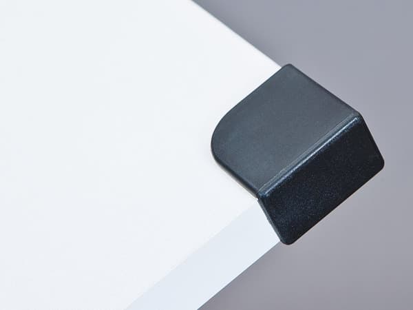Mirsa skrivebord med heve senke plate hvit.