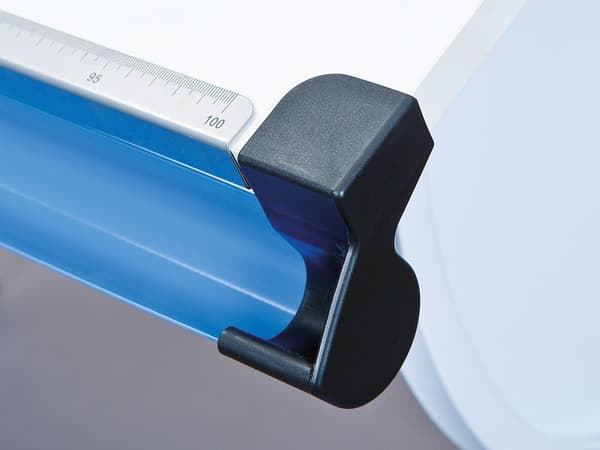 Mirsa skrivebord med heve senke plate hvit.