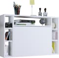 Miniatyrbilde 7 av 8: Wandila skrivebord , laptopbord vegghengt skriveplate og 7 rom hvit.