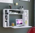 Miniatyrbilde 2 av 8: Wandila skrivebord , laptopbord vegghengt skriveplate og 7 rom hvit.