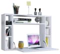 Miniatyrbilde 1 av 8: Wandila skrivebord , laptopbord vegghengt skriveplate og 7 rom hvit.