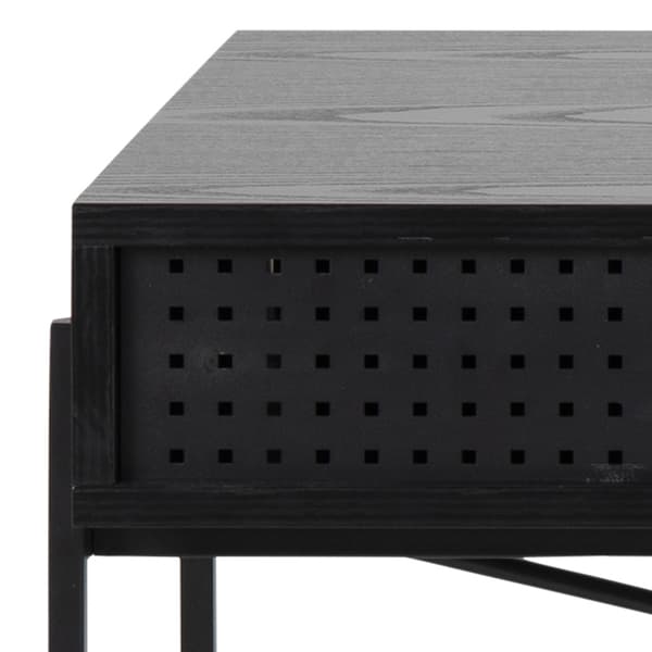 Angus skrivebord skyvedører svart.
