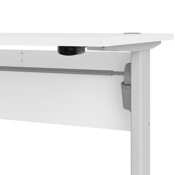 Prisme skrivebord elektrisk heve senke funksjon hvit .