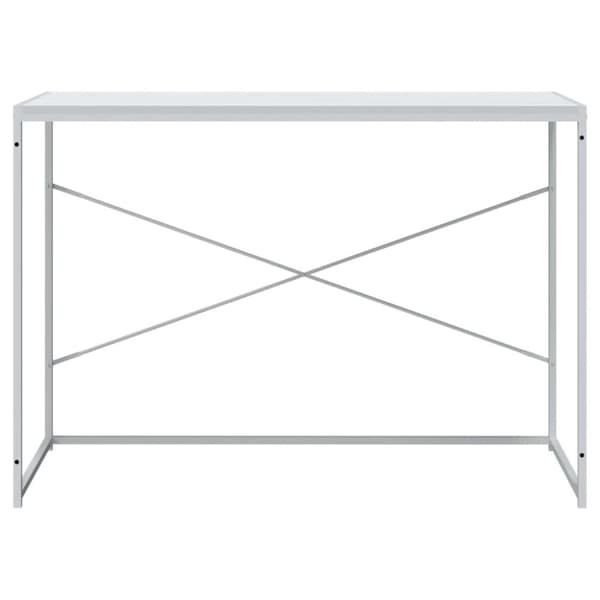 vidaXL Datorbord vit 110x60x70 cm spånskiva