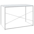 Miniatyrbild 6 av 9: vidaXL Datorbord vit 110x60x70 cm spånskiva