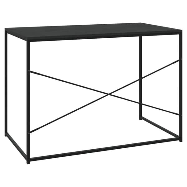 vidaXL computerbord 110x60x70 cm konstrueret træ sort