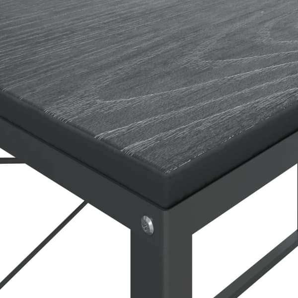 vidaXL computerbord 110x60x70 cm konstrueret træ sort