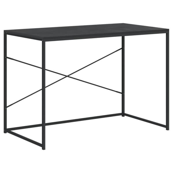 vidaXL computerbord 110x60x70 cm konstrueret træ sort