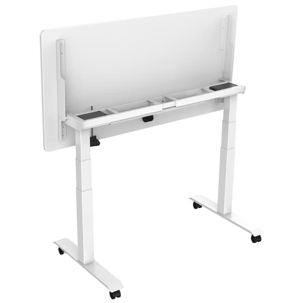Elektrisk justerbart skrivebord - 180x80 cm - Hvid
