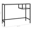 Miniatyrbild 8 av 9: vidaXL Datorbord genomskinlig 100x36x74 cm glas