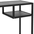 Miniatyrbild 6 av 8: vidaXL Datorbord svart marmor 100x36x74 cm härdat glas