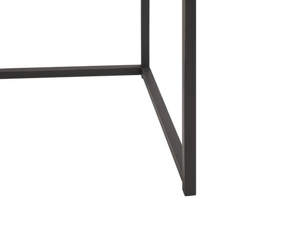 Toimistopöytä tumma puu 120 x 55 cm metallinen runko industriaalinen tyyli