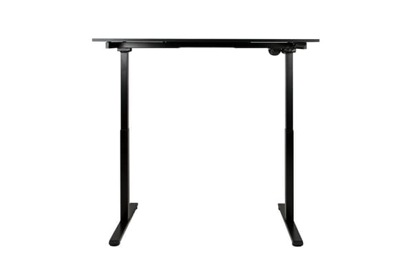 Elektriskt sittande-stående skrivbord - skrivbord 132*65 cm - Höjdjusterbart stående skrivbord till 121 cm - LED RGB - Kabelorganisatorer