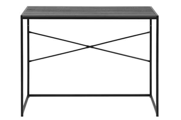Sea skrivebord svart ask dekor, metall svart.