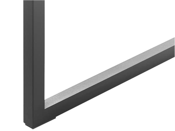 Työpöytä musta/vaalea puu 120 x 59 cm metallijalat säilytystilalla
