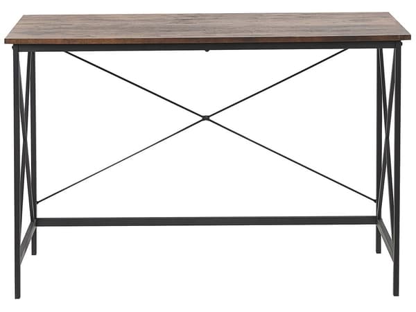 Skrivebord i Mørkt Træ 115 x 60 cm Hjemmekontor Bord