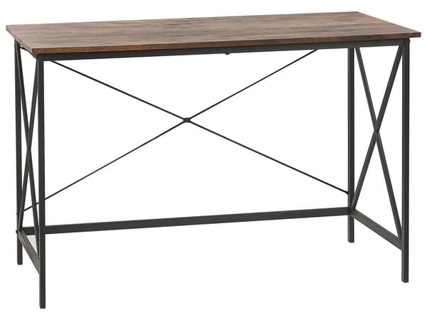 Skrivebord i Mørkt Træ 115 x 60 cm Hjemmekontor Bord