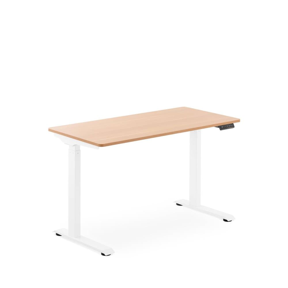 Fromm Starck Höj- och sänkbart skrivbord - 90 W - 730-1233 mm - Brun/vit