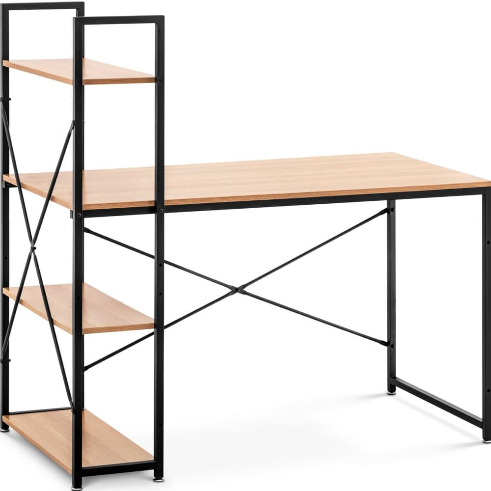 Fromm Starck Skrivbord - Med hylla - 120 x 60 cm - 100 kg + 3 x 20 kg