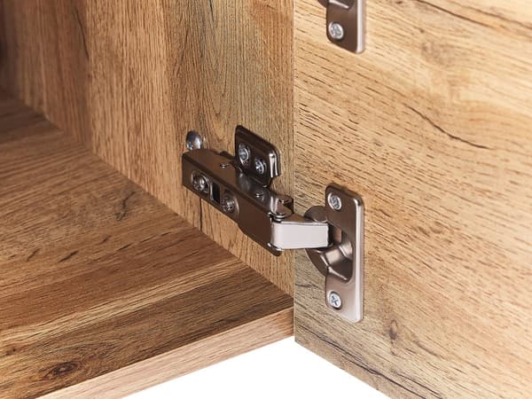 Hjemmekontor Skrivebord lyst træ med hvid MDF 120 x 60 cm Stålramme med Opbevaringsskuffehylde