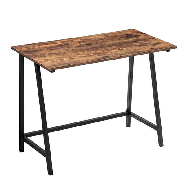 Skrivbord - industri - skrivbordsbord - 100x50x75 cm - brunsvart