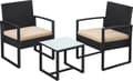 Miniatyrbillede 3 af 6: Garden Set - Lounge Set - Garden Furniture - Stole med bord - Terrasse - Balkon - Moderne - Grå