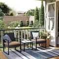 Miniatyrbillede 6 af 6: Garden Set - Lounge Set - Garden Furniture - Stole med bord - Terrasse - Balkon - Moderne - Grå