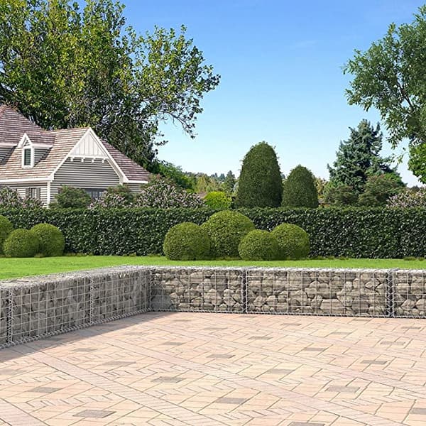 Gabion - stenkurv til havehegn - 10 stykker - 100 x 30 x 30 cm