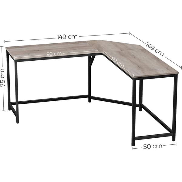 Industrial Corner Office - Pöytäpöytä - L -Shape