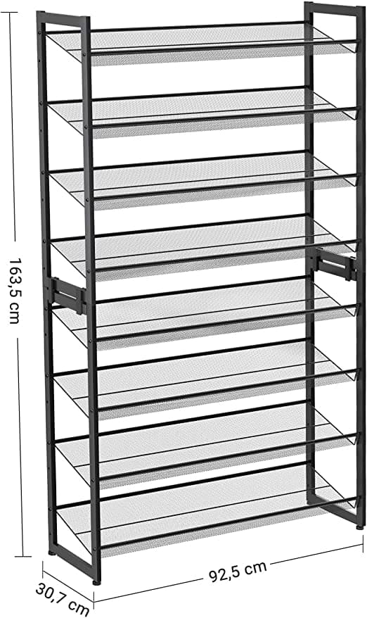 Skoholder - med 8 niveauer - skoholder - med 8 niveauer - lavet af metal