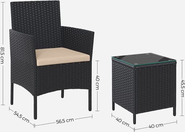 Garden Set - Lounge Set - Havemøbler - Stole med bord - Terrasse - Balkon - Moderne