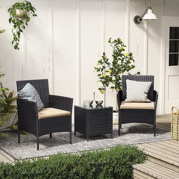 Garden Set - Lounge Set - Havemøbler - Stole med bord - Terrasse - Balkon - Moderne