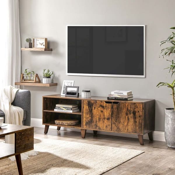 TV -möbler - soffbord med 2 dörrar - TV -rack - TV -möbler med justerbara hyllor